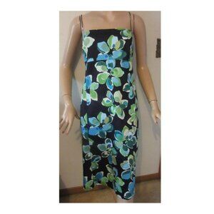 Evan-Picone Cotton Dress Peek-A-Boo Back Women's Size 16 New with Tags